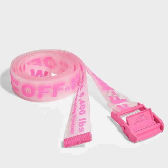 Off-White Rubber Industrial Logo Belt fuschia - Picture 6 of 12